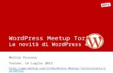 WordPress Meetup Torino - 14 Luglio 2015