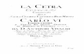 IVivaldi - La Cetra Concerti Opera Nona -Violino Primo