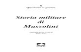 Quaderni Di Guerra - Storia Militare Di Mussolini