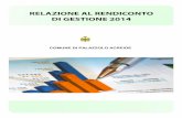 Relazione Al Rendiconto Di Gestione 2014 (D.lgs.77-95)