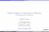 Seminario Analisi Pushover e modellazione di edifici in muratura (Crotone 2011)