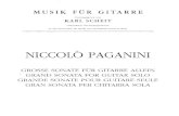 Paganini Niccolo Gran Sonata Para Guitarra K Scheit