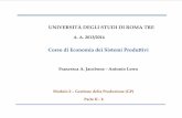 Economia dei Sistemi Produttivi 10 Gestione Della Produzione2b
