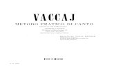 Vaccaj-metodo Pratico Di Canto