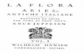 [Livro] Spartito - Arie Antiche Italiane - La-Flora - Vol I