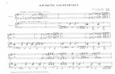 Piazzolla Adios Nonino for 2 Pianos