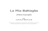 La Mia Battaglia - Mein Kampf