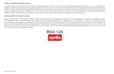 Aprilia Rs 4 125 (2012) Uso e Manutenzione