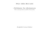 Pier Aldo Rovatti Abitare La Distanza Per Una Pratica Della Filosofia 2007