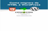 Come migrare da HTML a WordPress