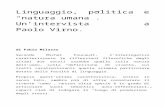 Virno Paolo, Linguaggio, Politica e Natura Umana