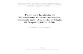 Fonti Per La Storia di Monteleone e terre vicine esistenti nell' Archivio di Napoli 1416 - 1826.