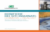 Dossier Legambiente - Le Bonifiche in Italia 2014