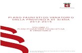 Piano Faunistico Venatorio Siena 2012-2015