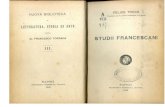 Felice Tocco - Studi Francescani