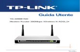 Modem Router Tp-link 300Mbps Wireless N ADSL2 Td-w8961nd