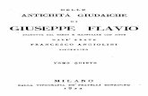 Giuseppe Flavio - Delle Antichita Giudaiche Vol.5