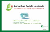 Agricoltura Sociale Lombardia slide crescere insieme