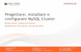 Progettare, installare e configurare MySQL Cluster