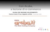 Con Aruba, a lezione di e-commerce: Guida pratica e veloce per creare il tuo negozio online