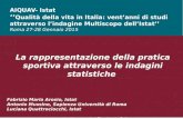A. Mussino,  F.M. Arosio, l. Quattrociocchi - La rappresentazione della pratica sportiva attraverso le indagini statistiche