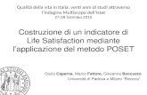 G. Caperna, M. Fattore, G. Boccuzzo - Costruzione di un indicatore di Life Satisfaction mediante l’applicazione del metodo POSET