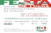 Programma festa dell'Unità  Torino 2015