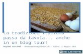 La tradizione italiana passa da tavola... anche in un blog tour!