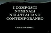 i Composti Nominali Nell-italiano Contemporaneo