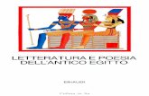 Letteratura e Poesia Dell'Antico Egitto