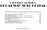 ALMEIDA - Broadway Solo Guitar (Chitarra)