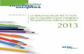 Rapporto ENEA - Detrazioni fiscali 55-65% per la riqualificazione energetica del patrimonio edilizio esistente nel 2013