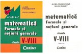 Matematica V-VIII, Formule, Notiuni Generale