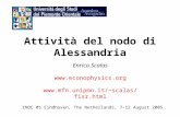 Attività del nodo di Alessandria Enrico Scalas  scalas/fisr.html ENOC 05 Eindhoven, The Netherlands, 7-12 August.