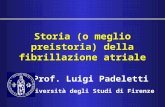 Storia (o meglio preistoria) della fibrillazione atriale Prof. Luigi Padeletti Università degli Studi di Firenze.