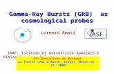 Lorenzo Amati INAF, Istituto di Astrofisica Spaziale e Fisica Cosmica, Bologna INAF, Istituto di Astrofisica Spaziale e Fisica Cosmica, Bologna 43 rd Rencontres.