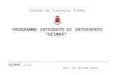 PROGRAMMA INTEGRATO  DI  INTERVENTO "GESMAR"