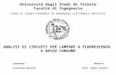 Università degli Studi di Trieste Facoltà di Ingegneria