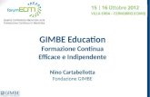 GIMBE  Education Formazione Continua Efficace e Indipendente Nino Cartabellotta Fondazione GIMBE