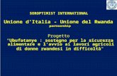 SOROPTIMIST INTERNATIONAL  Unione d'Italia - Unione del  Rwanda partnership Progetto
