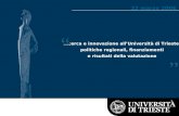 Ricerca e innovazione all’Università di Trieste: politiche regionali, finanziamenti