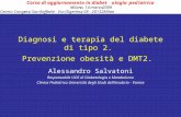 Diagnosi e terapia del diabete di tipo 2.  Prevenzione obesit à  e DMT2.