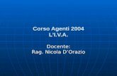 Corso Agenti 2004 L’I.V.A.