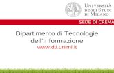 Dipartimento di Tecnologie dell’Informazione dti.unimi.it
