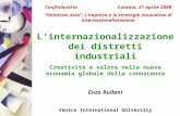 L’internazionalizzazione dei distretti industriali