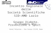 Incontro Regionale delle Società Scientifiche SID-AMD Lazio Gruppo Diabete, Prevenzione e Sport