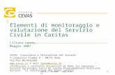 Elementi di monitoraggio e valutazione del Servizio Civile in Caritas Liliana Leone,  Maggio 2007