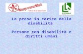 La presa in carico della disabilità  Persone con disabilità e diritti umani