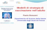 Modelli di strategia di vaccinazione nell’adulto