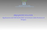 PROGETTO PILOTA Applicazione del DM 09/05/2001 nel territorio della Provincia di Bologna